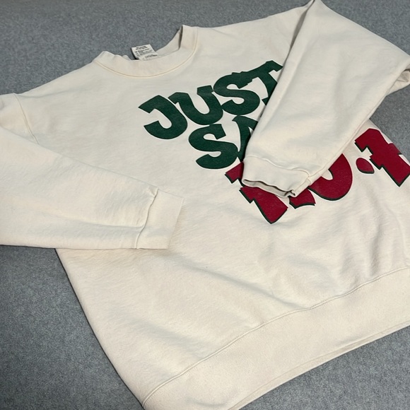 Maze 1995 Ho Ho Ho Sweatshirt Large Vintage Christmas Athletic Athleasure - Picture 5 of 12